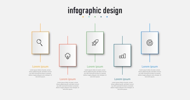 professional flat infographic design