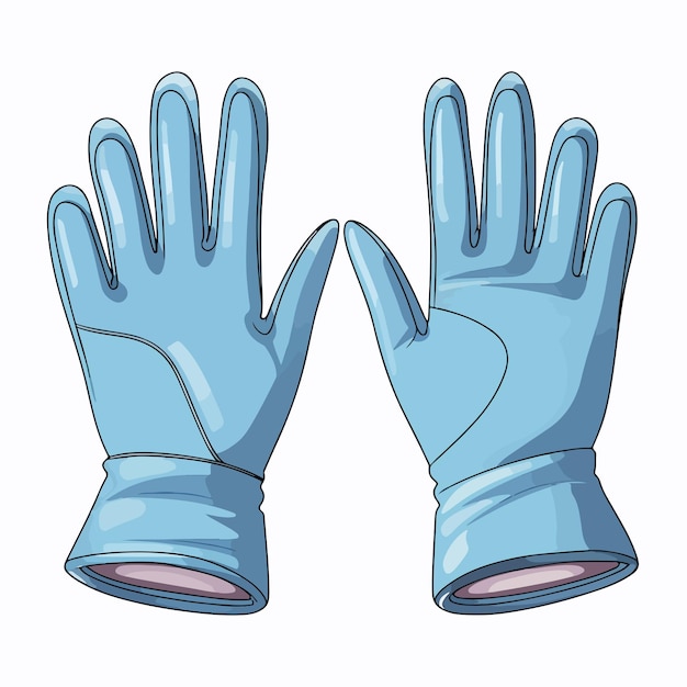 Vector professional gloves vector illustration isolated on white background