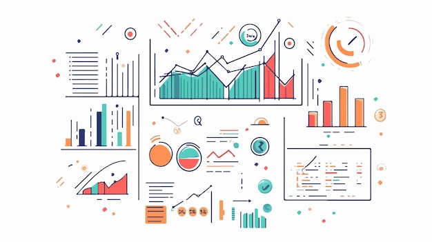 Professional Graphs and Diagrams Infographics for Statistics