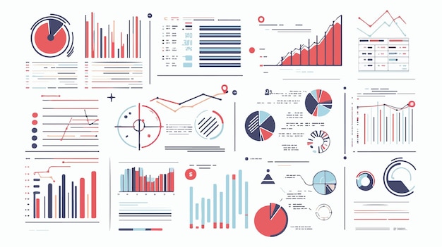 Professional Graphs and Diagrams Infographics for Statistics