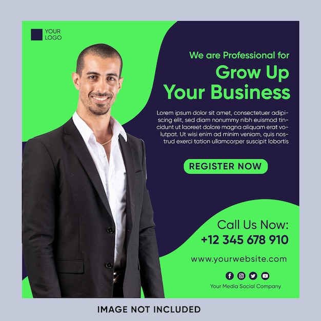 Professional grow Up Business Banner