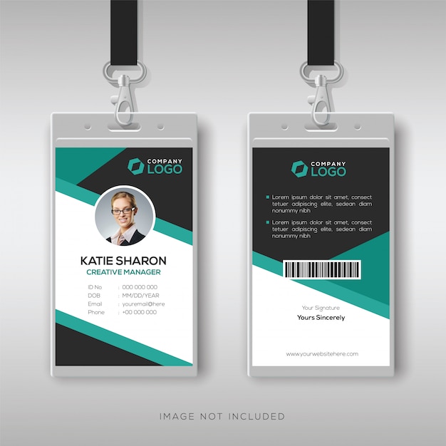 Professional ID card template