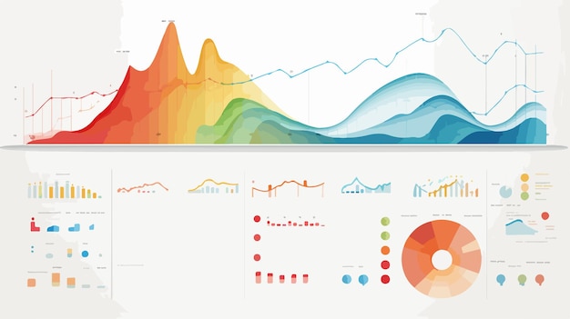 Vector professional infographics with insertable text vector illustration