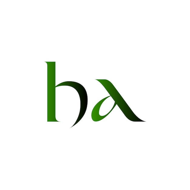 professional initial letter ha logo