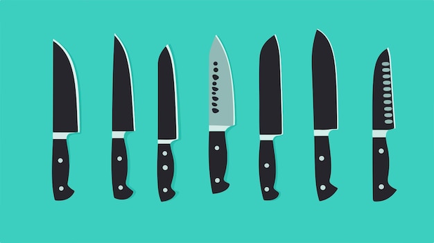 Professional Kitchen Knives Collection Poster for Butcher