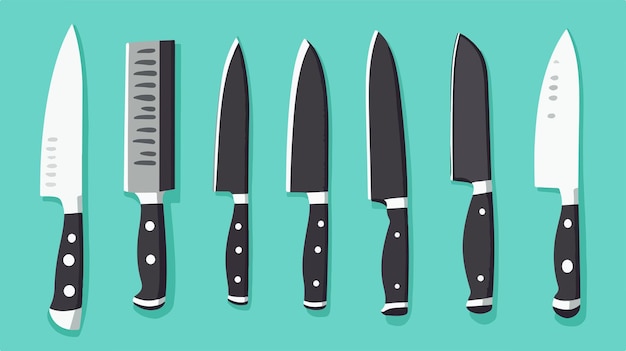 Professional Kitchen Knives Collection Poster for Butcher