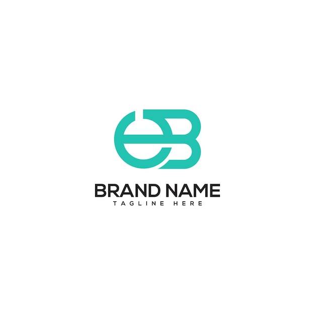 Professional Letter EB BE Technology Logo Design vector Element