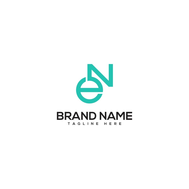 Professional Letter EN NE Technology Logo Design vector Element