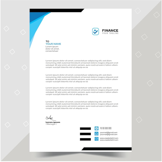 Professional Letterhead Template for your Business. Very Easy To customize for every file.