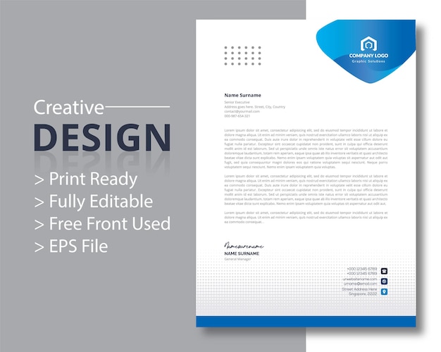 professional letterhead