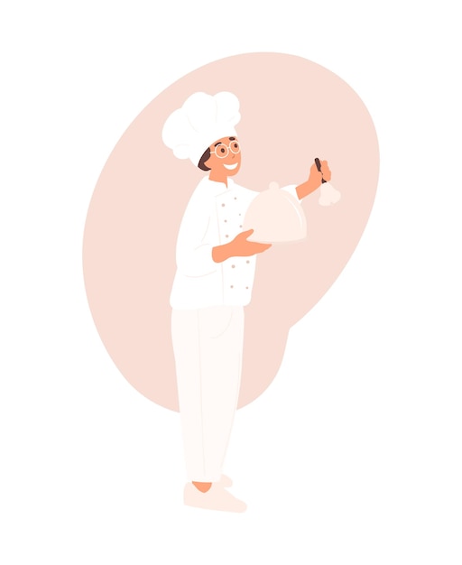 Professional man chef, Restaurant team concept, People various profession, cartoon characters