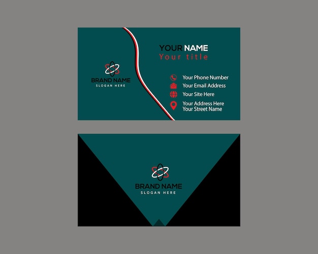 Vector professional and minimalist business card design