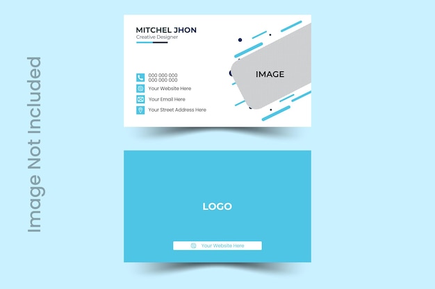 Vector professional and minimalist business card design