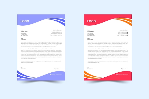 Professional and Minimalist Letterhead Template