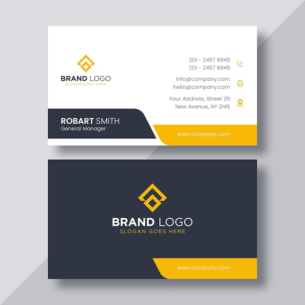 Professional modern business card design template