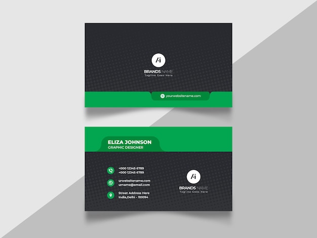 Professional modern clean minimal business card or visiting car