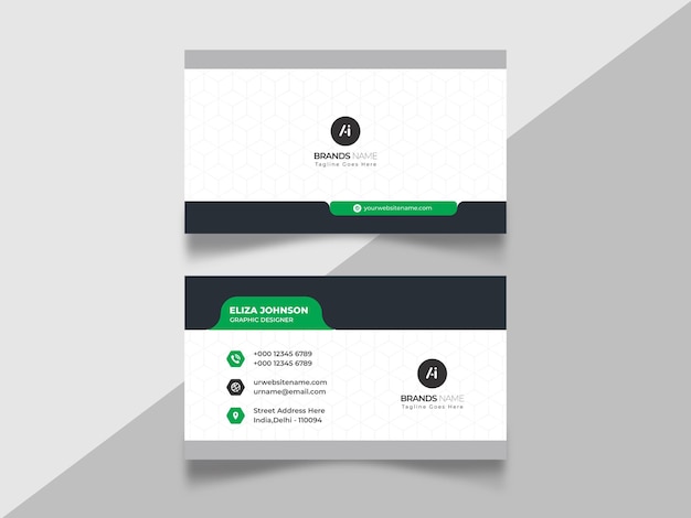 Professional modern clean minimal business card or visiting car