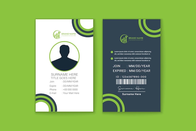 Vector professional modern clean minimal business card or visiting card design