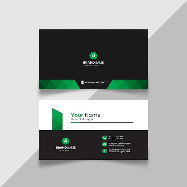 Professional modern clean minimal business card or visiting card design