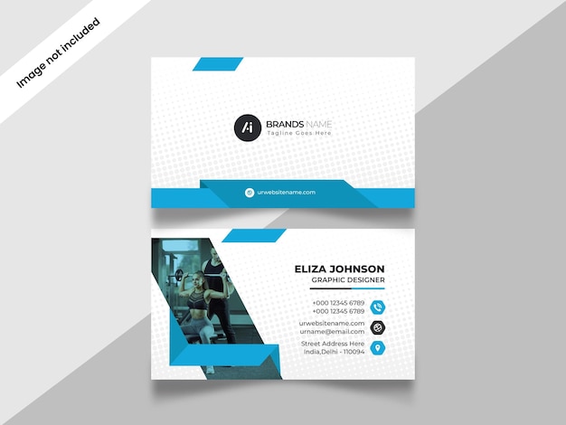 Professional modern clean minimal business card or visiting card design