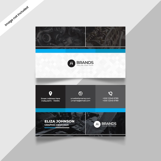 Professional modern clean minimal business card or visiting card design