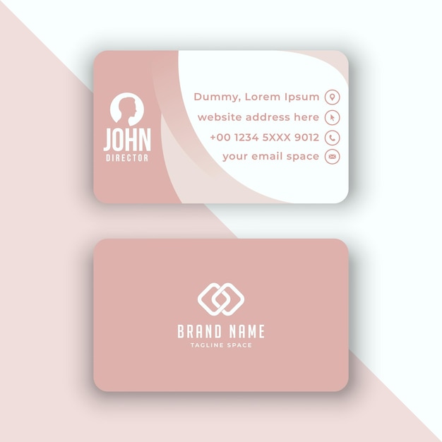 Professional modern and clean professional business card design template