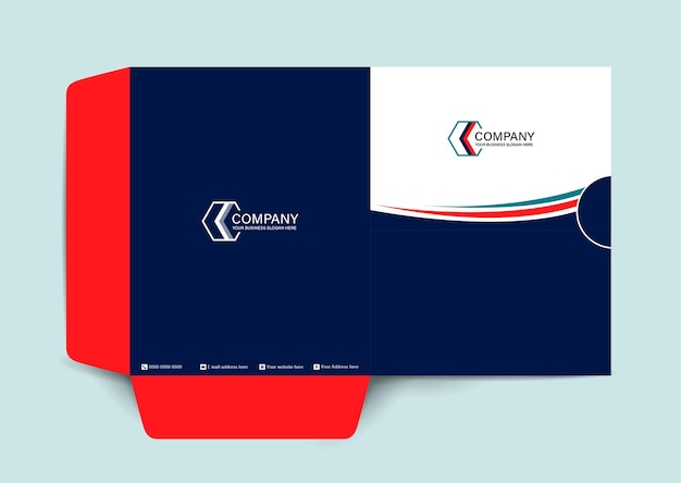 Professional and modern corporate business Presentation folder template design