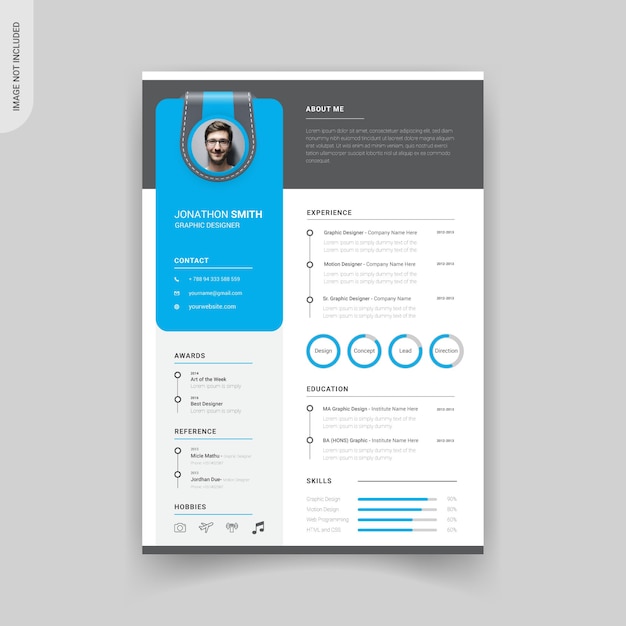 Professional modern resume template