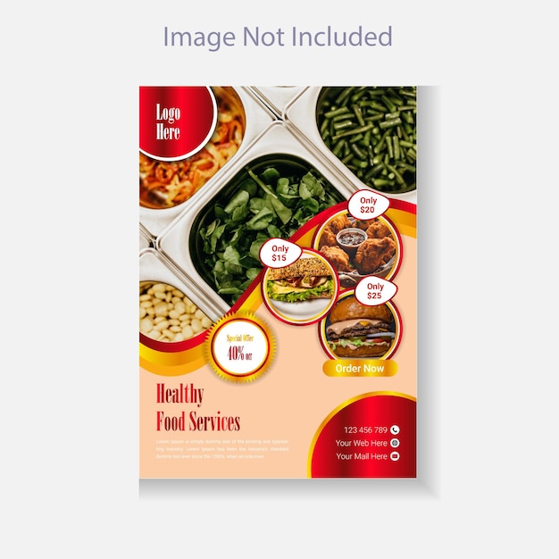 Professional Restaurant Food Flyer Template