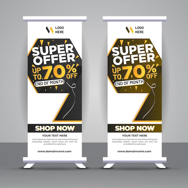 Professional Roll up Stand Banner Design Template