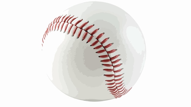 Vector professional softball or baseball ball isolated on white background