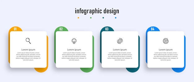 Professional steps infographic design