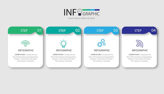 Professional steps infographic