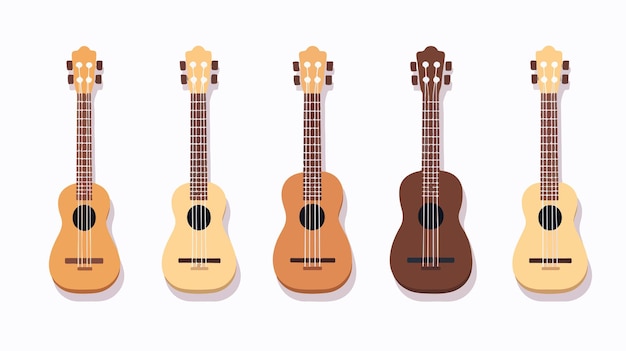 Professional Ukulele Chords Vector Illustration for Music Enthusiasts