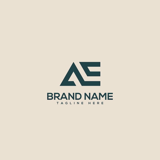 Professional unique letter AE EA monogram logo design template Initials Business logo