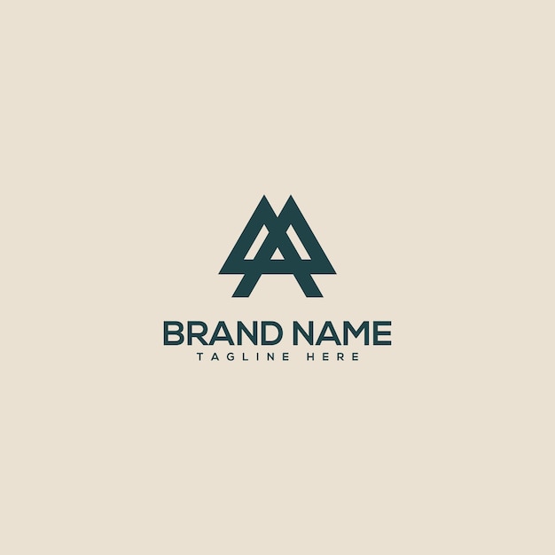 Professional unique letter MA AM monogram logo design template Initials Business logo