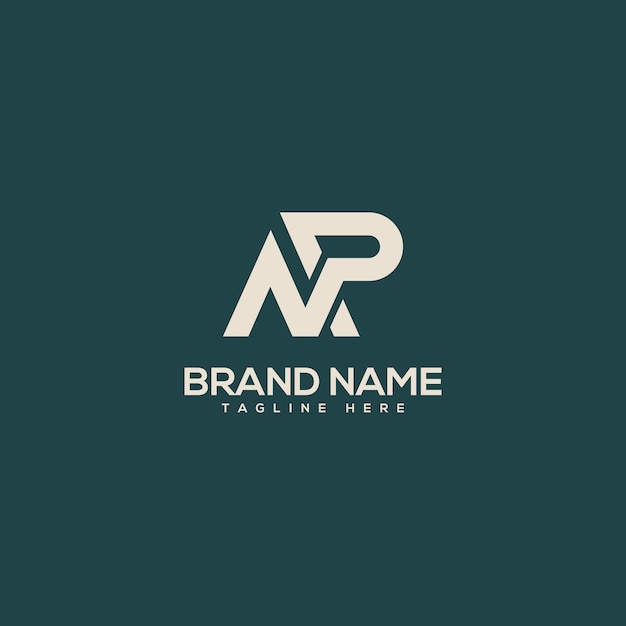 Professional unique letter NP PN monogram logo design template Initials Business logo