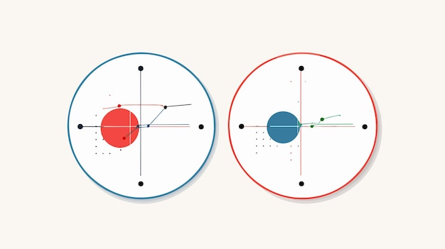 Professional Venn Diagram and Line Chart Infographic