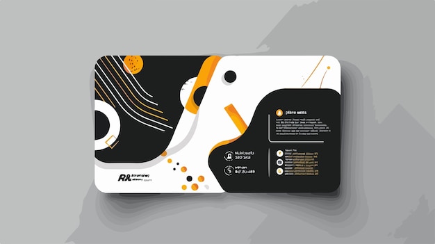 Vector professional visiting card and business card design concept