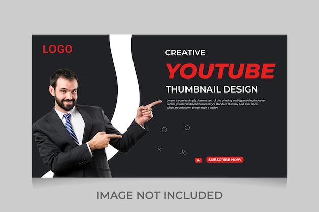 Professional Youtube Thumbnail and web banner template Design