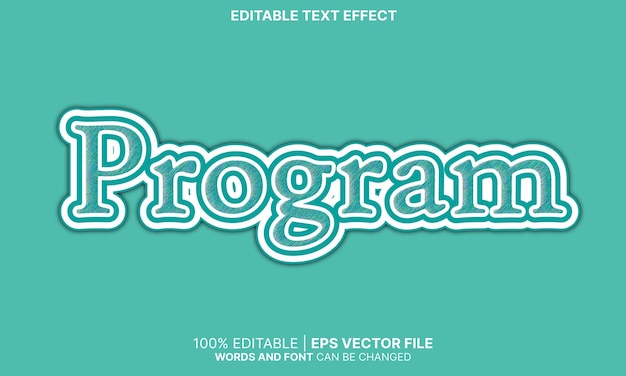 Program text effect