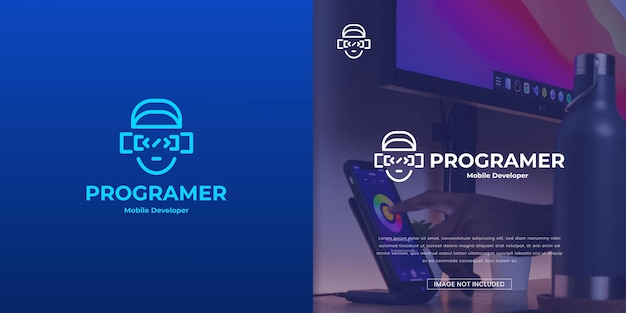 Programer logo design template