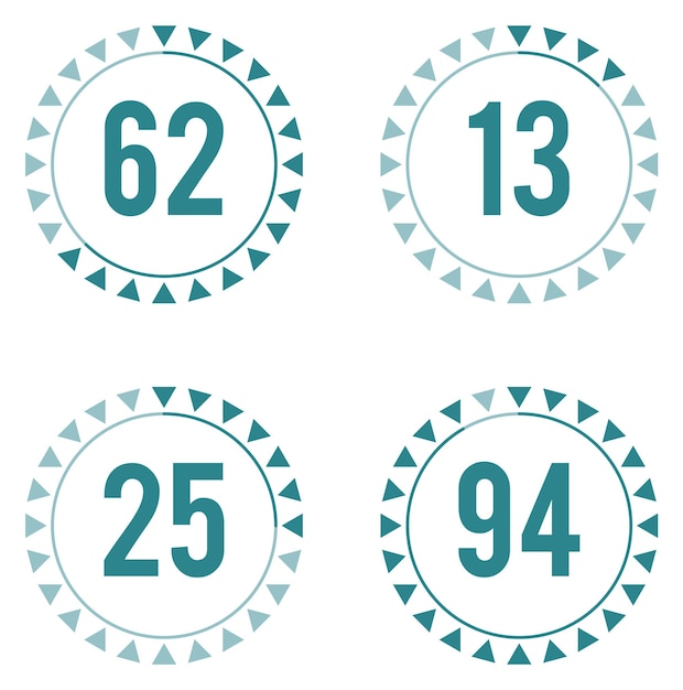 Progress percentage circle Dashboard infographic round element