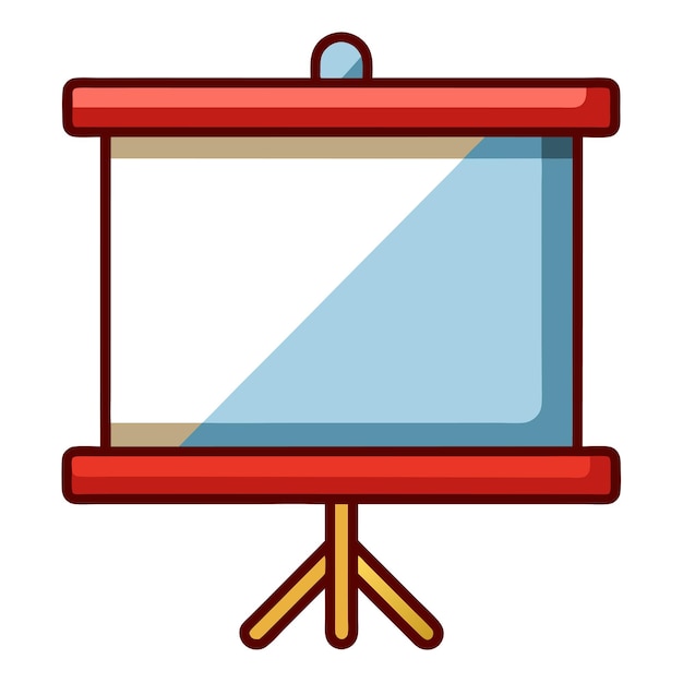 Vector projection screen clipart vector art and illustration