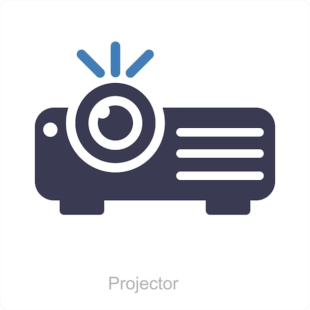 Projector and device icon concept