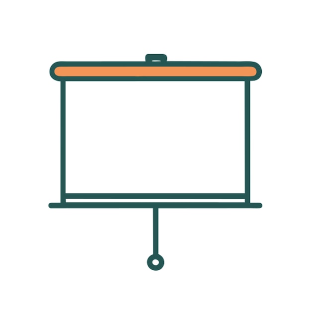 Vector projector screen icon