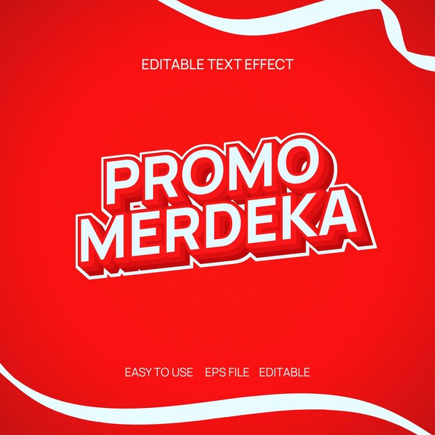 Promo Merdeka Editable text background