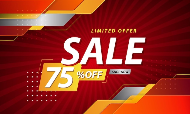 promotion sale banner template design