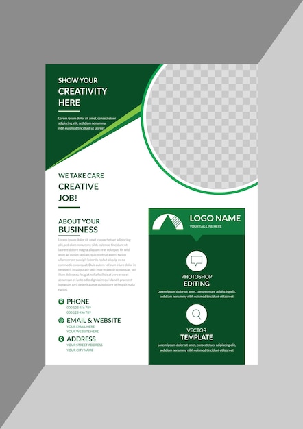 Promotional business flyer design template