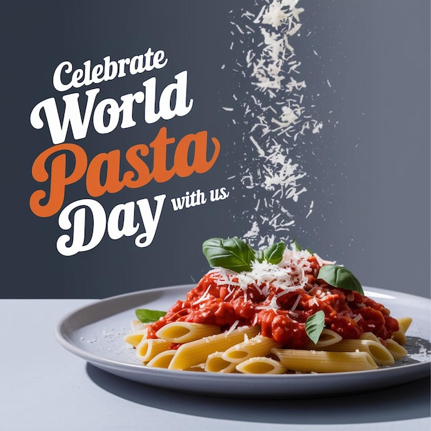 Vector promotional image for world pasta day